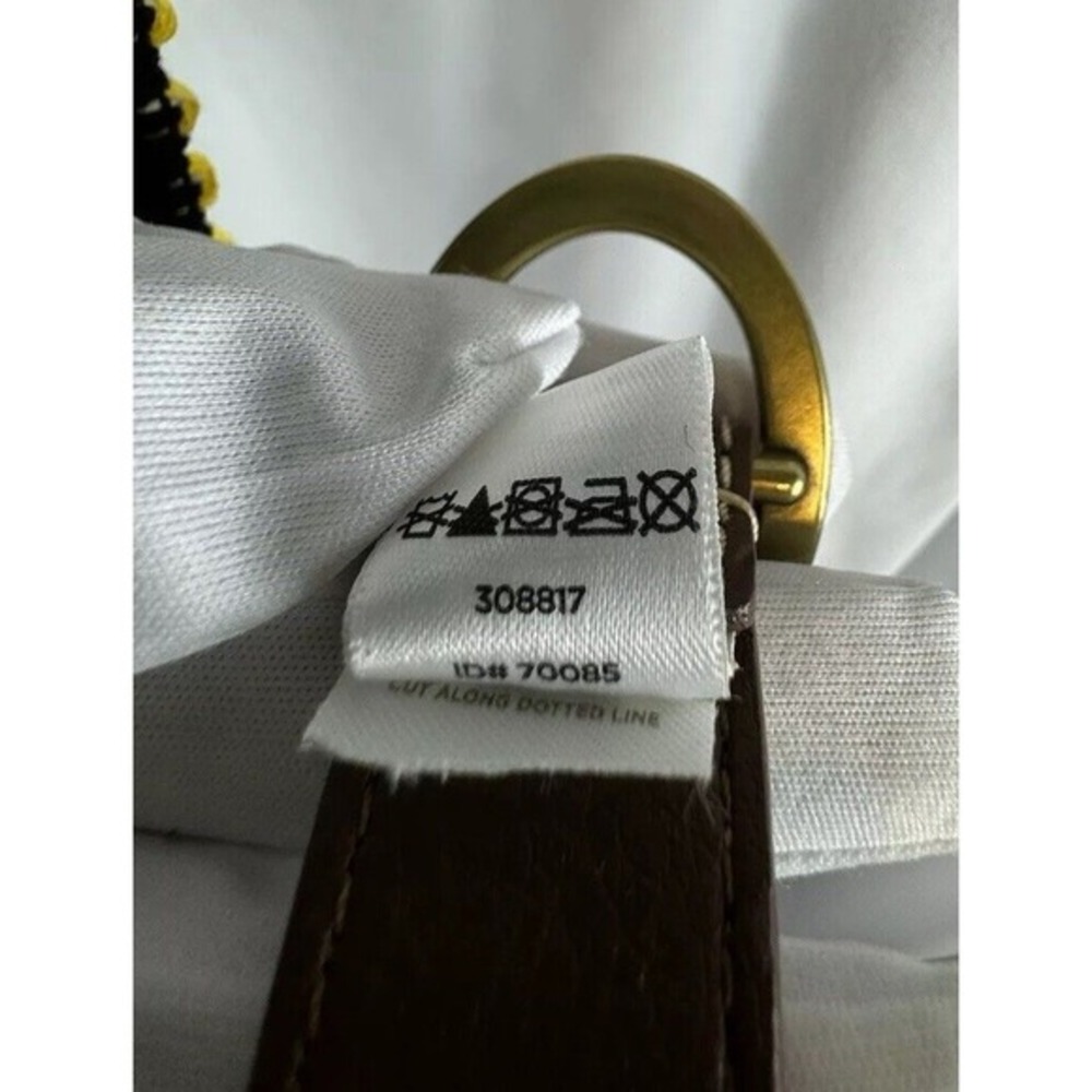 Loft Woven‎ Stretch Belt Yellow Tan Brown Braided Cinch L Bohemian Chic 70-02-01 - Picture 14 of 14